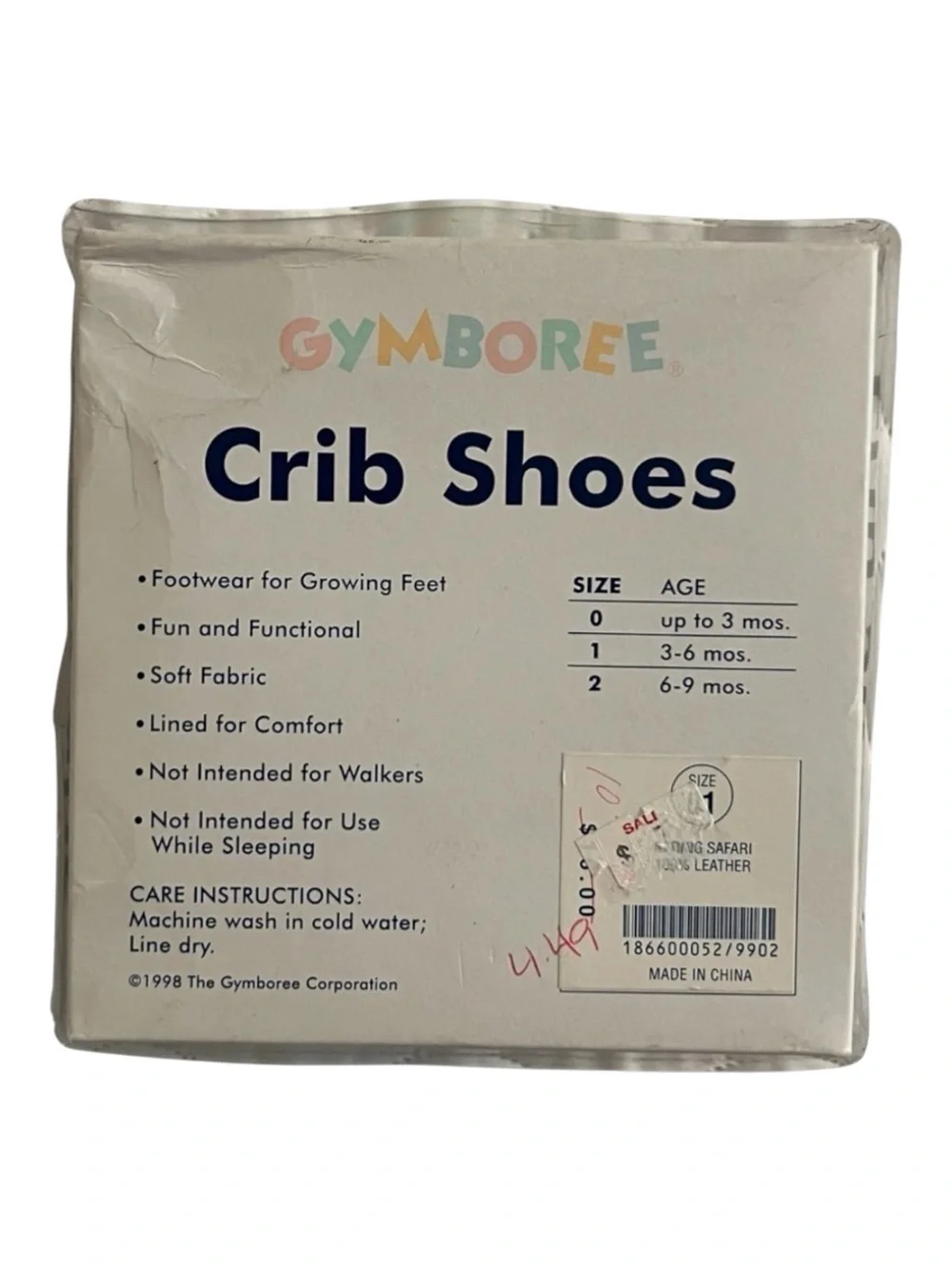 Vintage 90s Y2K Gymboree Leather Baby Shoes